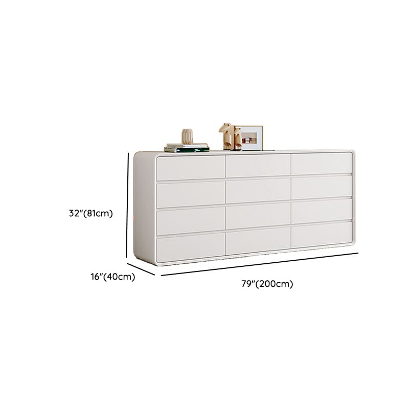 Ivory Contemporary Faux Leather Dresser with 3/4/5 Tiers thumbnail 32