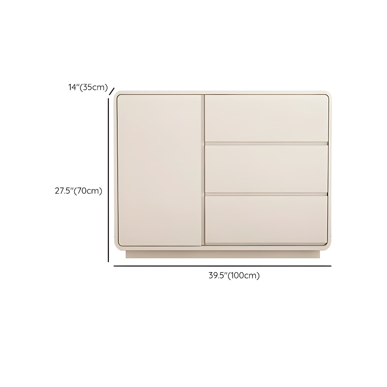 Modern White Double Dresser with Drawers and Soft Close Glides thumbnail 11