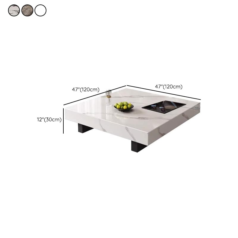Dual Footing Geometric Figure/Square Accent Table for Home thumbnail 16