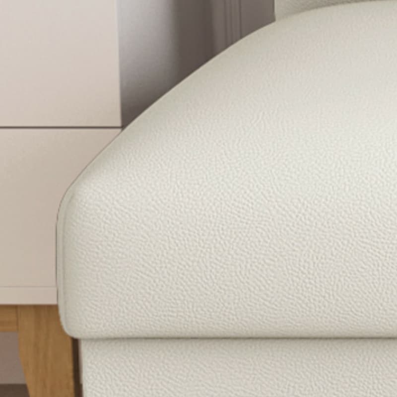 Scandinavian Armless Sleeper Sofa, Light Wood, Foam Filling, Includes Pillows thumbnail 23