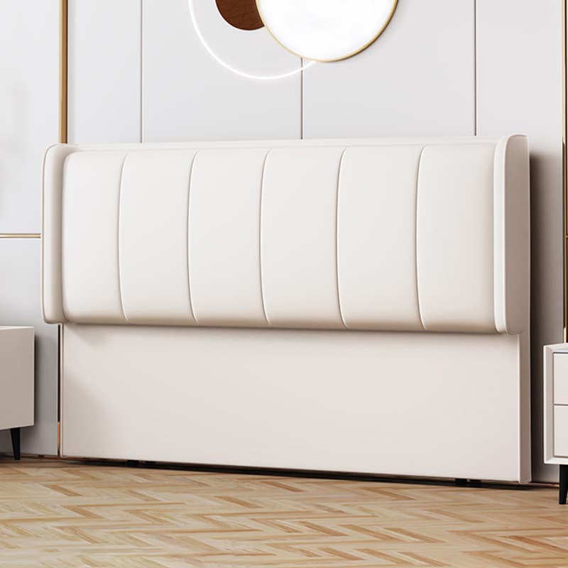 Trendy Panel Headboard in Natural Wood with No Distressing, Rectangle Shape for Twin XL/Full/Queen Bed, Featuring Sponge Upholstery Fill and Standard Height thumbnail 4