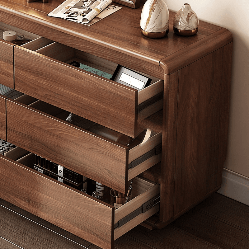 Modish Raw Wood Square Double Dresser/Bachelor Chest/Wardrobe Chest with 6 Drawers/7 Drawers/5 Drawers in Horizontal/Vertical Orientation thumbnail 8