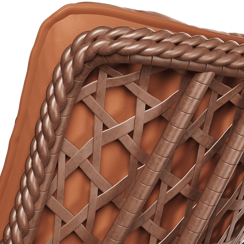 Simple Upholstered Rocking Seat with Scratch-tolerant Padded Design and Ottoman thumbnail 11
