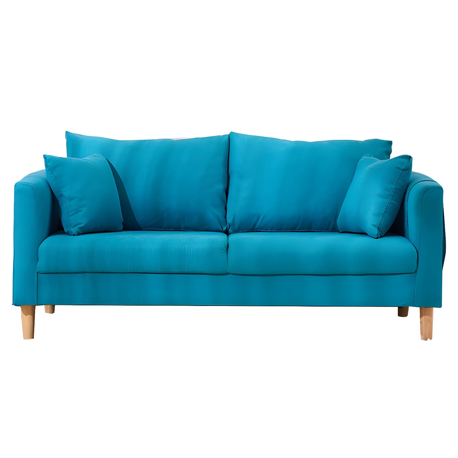 21.25" High Sofa with 2 Pillows Velvet Tuxedo Arm Sofa with Storage thumbnail 16
