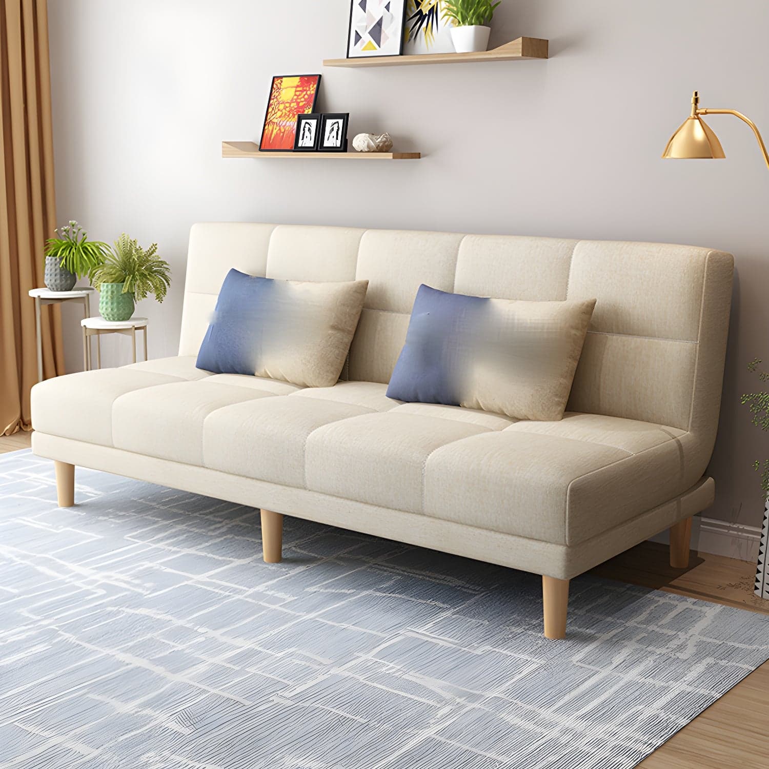 Contemporary Armless Standard Sofa Bed Dual Purpose Sofa for Living Room thumbnail 24