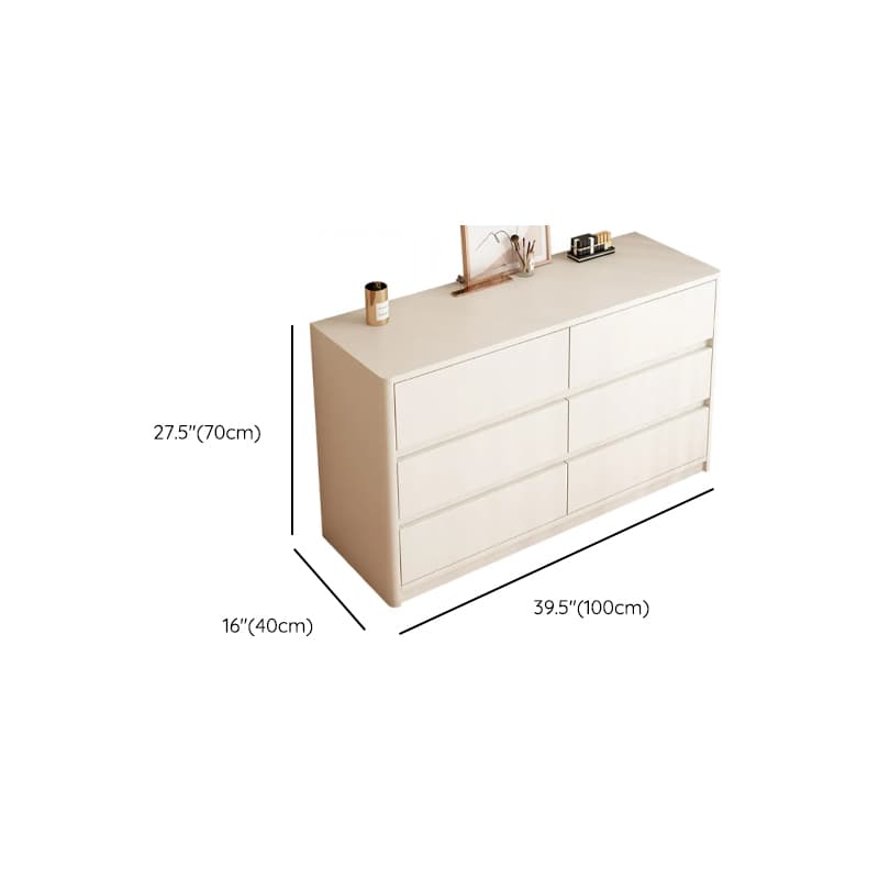 White Trendy Timber Console Dresser/Semainier with 6/8/3 Drawers in Horizontal/Vertical Orientation thumbnail 23