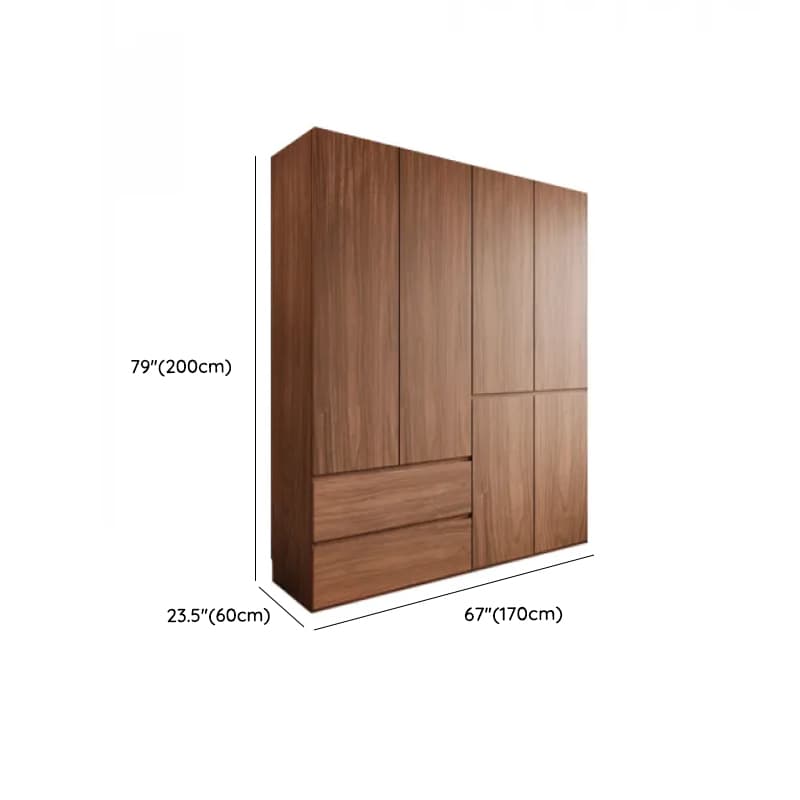 Acorn Minimalist Laminate Independent Wardrobe Closet with Soft Close Drawer, Soft Close Door, and Interior Shelves thumbnail 27