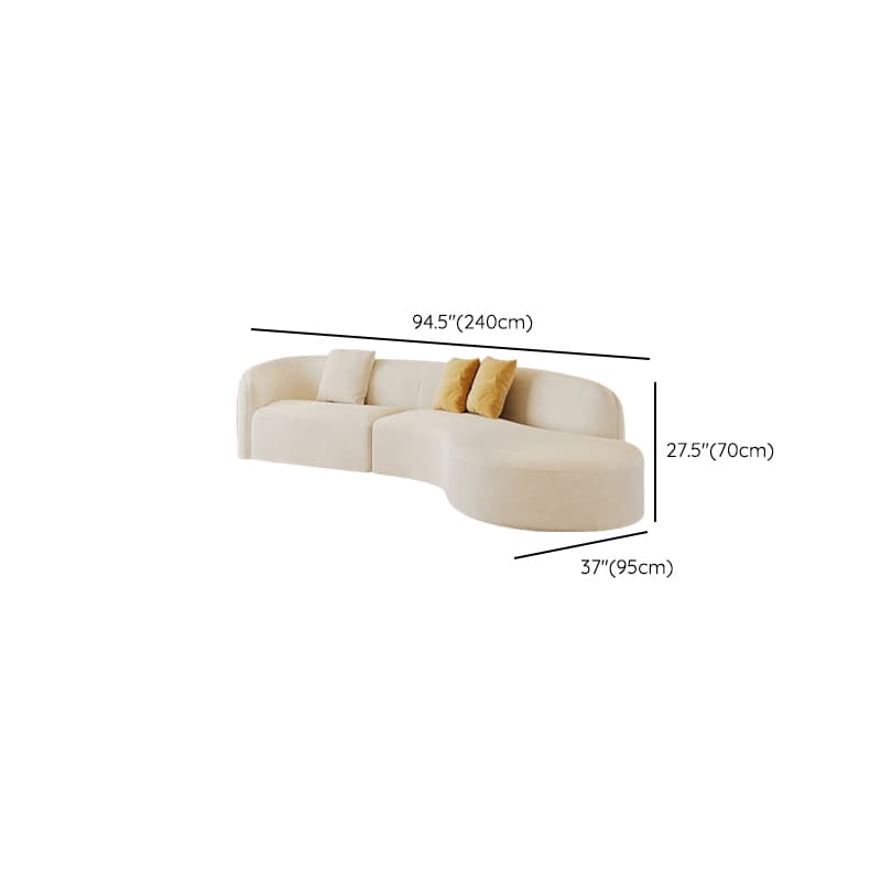 Living Room Use Arced/Straight Natural Wood Right Hand Facing/Horizontal Corner Sectional/Sofa with Concealed Support for 5/6 Person/for 2 thumbnail 15