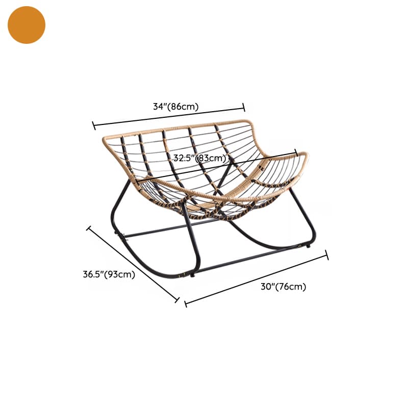 Modern Simple Style Alloy Rocking Chair Couch with Scratch-defiant Cushioned Upholstery thumbnail 18