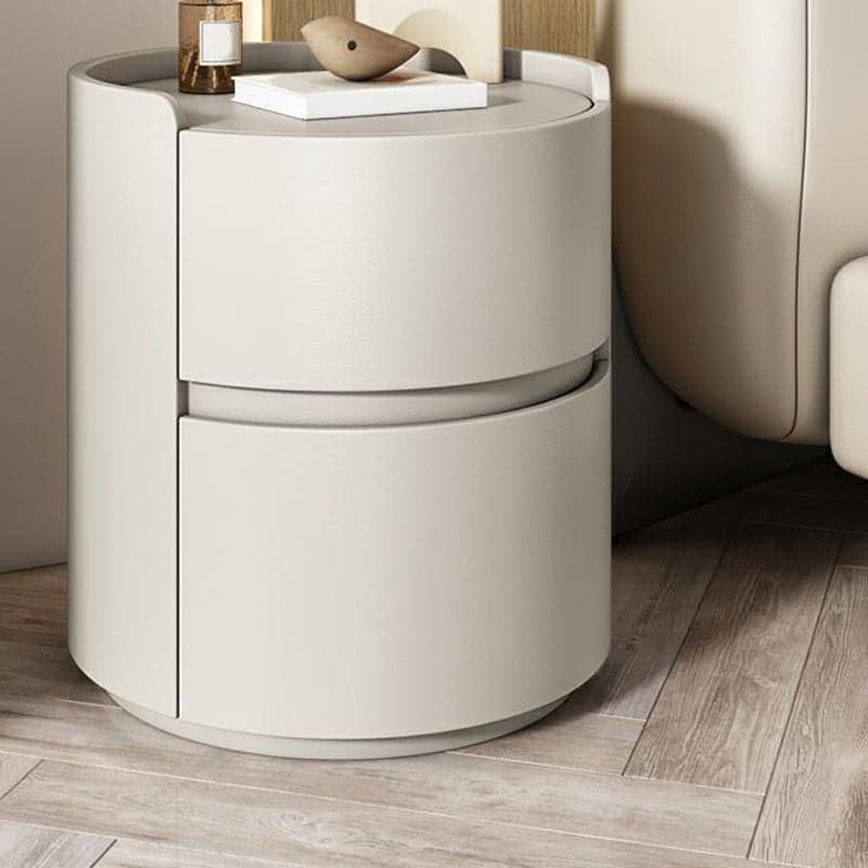 Small Under 21'' Manufactured Wood No-Light Modern Drawer Storage Nightstand in Natural Finish thumbnail 10