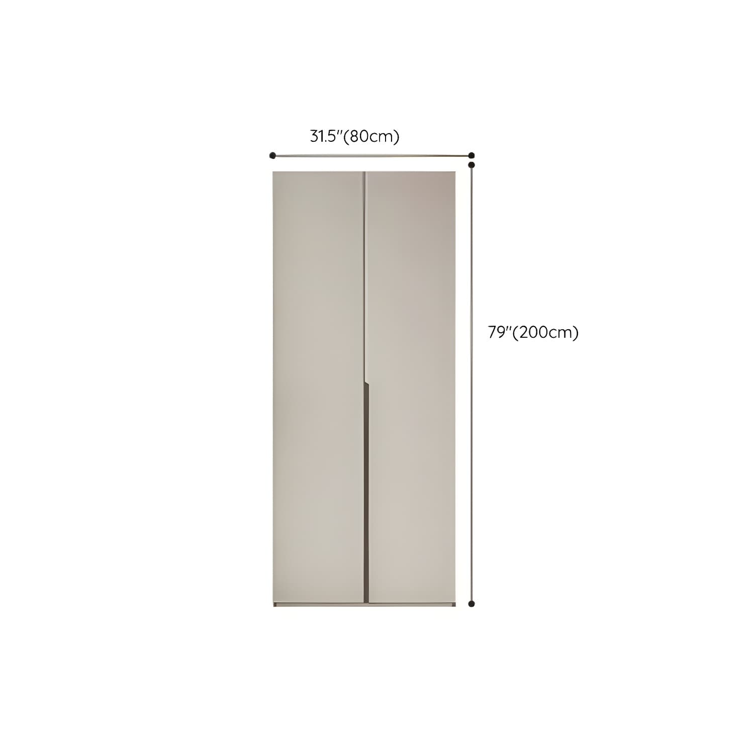 Modern Grey Wood Armoire with Solid Construction and Limited Warranty thumbnail 21