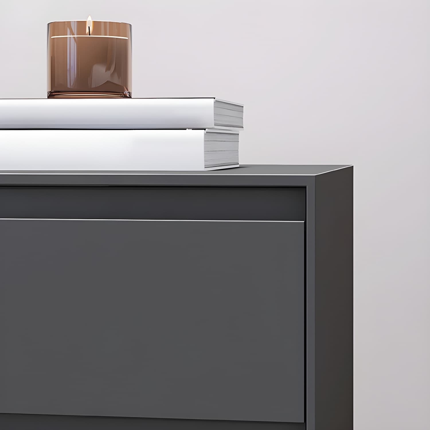 Wooden Night Table Contemporary Bedside Cabinet with 2 Drawers thumbnail 11
