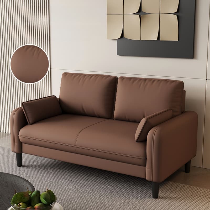 Trendy Water Resistant Standard Sofa/Loveseat/Single Sofa with Pillow Back in Dark Gray/White/Olive Green, Arm Included, Seats 3/2 People/1 Person with 2 Pillows thumbnail 2