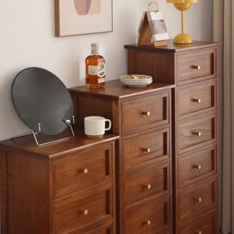 Trendy Cocoa/White/Lemon Color Lumber Rectangle Decorative Cabinet with 6 Drawers/5 Drawers/4 Drawers thumbnail 9