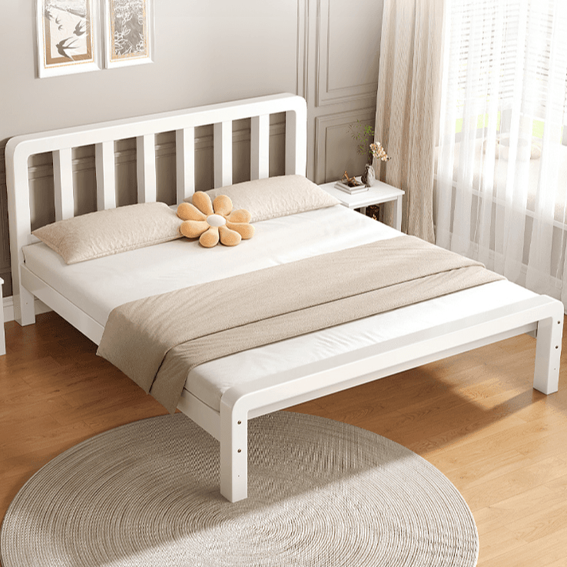 Minimalist Solid Color Tatami Bed/Platform Bed with Alloy Frame and Leg thumbnail 5