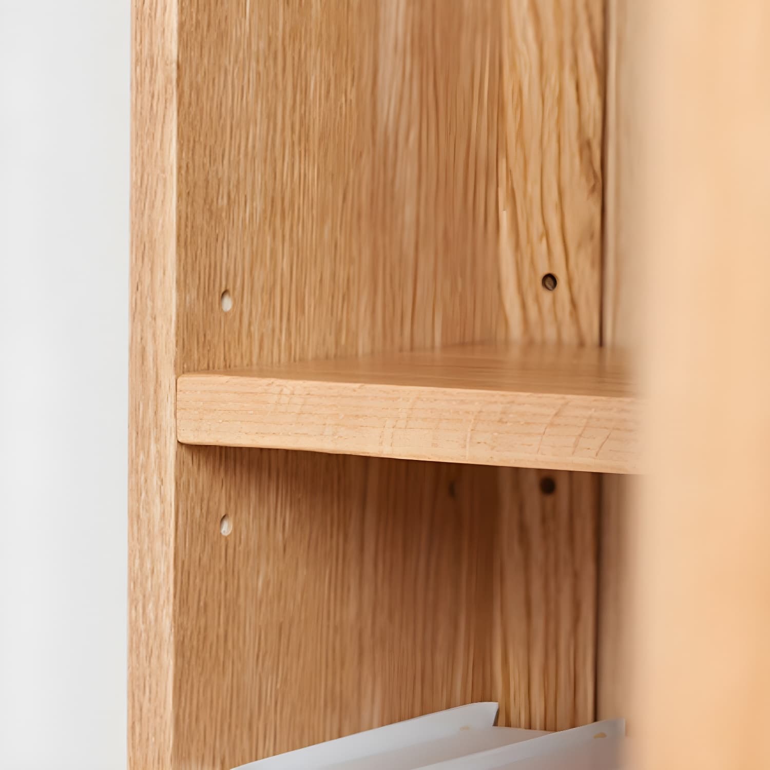 Modern Solid Wood Corner Shelves Included Side Cabinet for Bedroom thumbnail 8