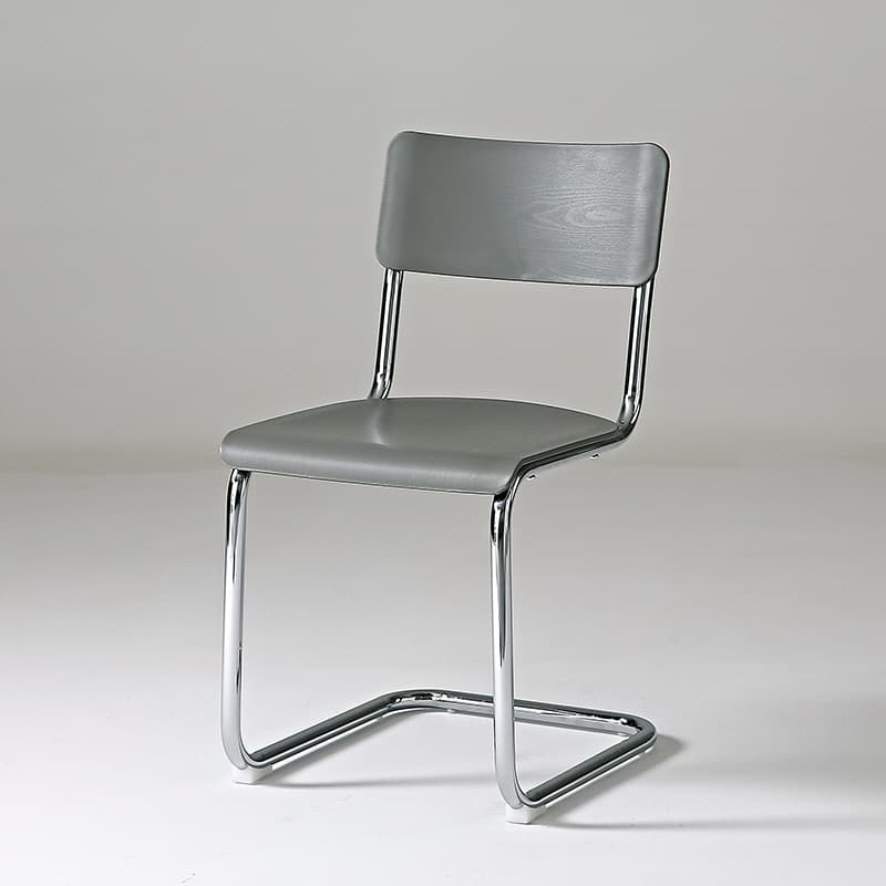 Modern Simple Style Ventilated Back Armless Chair with Metallic Alloy Legs thumbnail 4