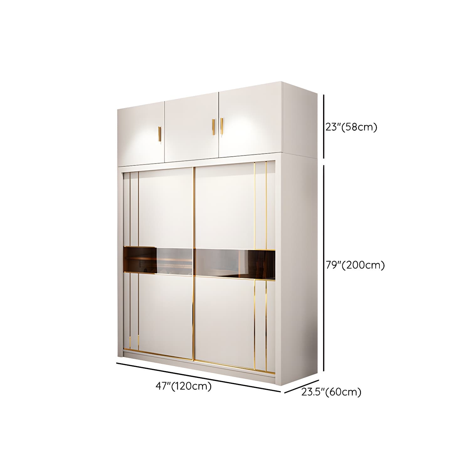 Modern Style Wardrobe Cabinet Glass Wardrobe Closet for Home thumbnail 21
