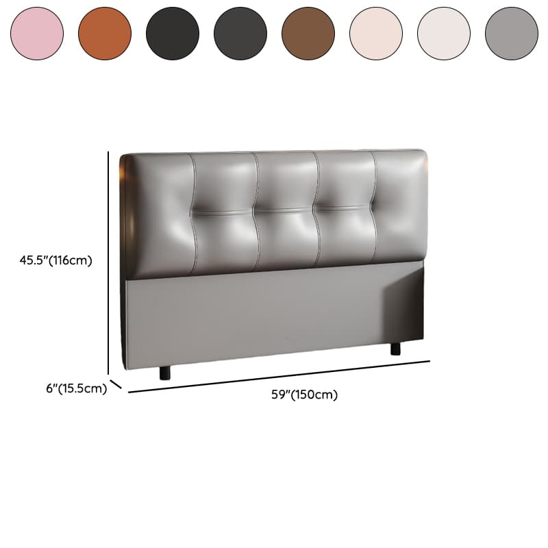 Simplistic Style Panel Headboard with No Distressing, Piled Tufted Rectangular Design for King/Queen/Full Bed, Featuring Sponge Upholstery and Standard Height thumbnail 14