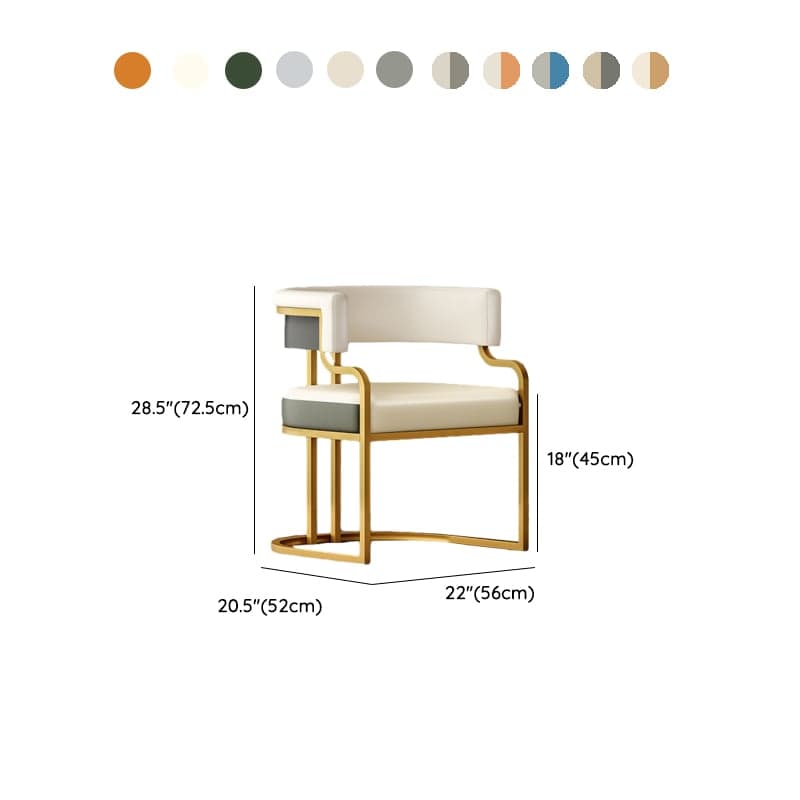 Elegant Framed Arm Chair with Gilded Legs, Secure Foot Pads, and Felt Padding thumbnail 19