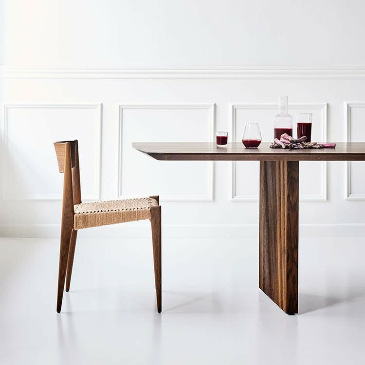 Modern Rectangle Wood Standard Table Height Dining Table , 8 Person/For 6/4 Person Fixed Table thumbnail 11