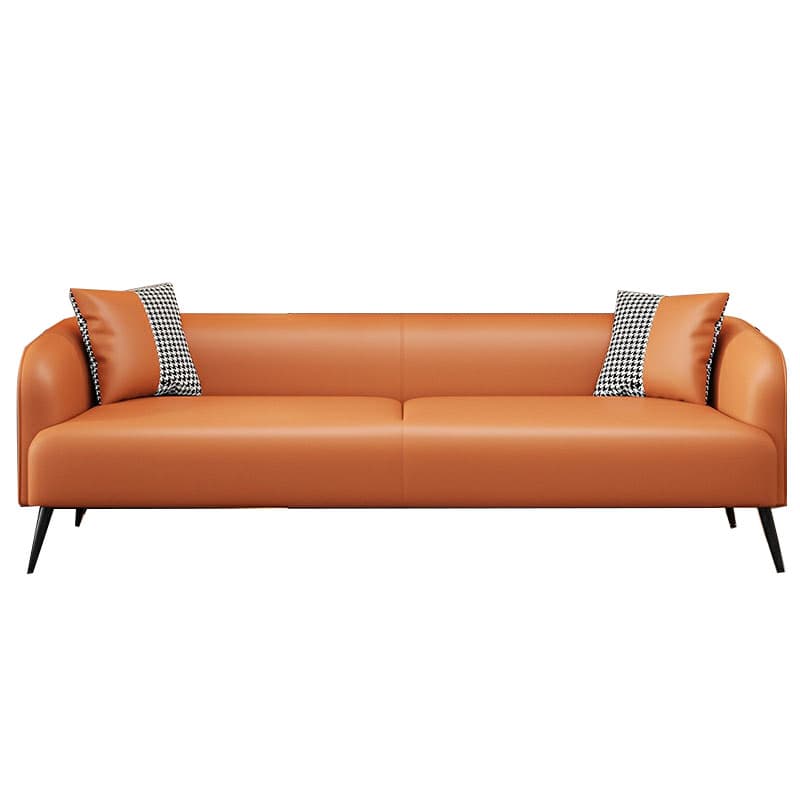 Modern Pine Wood Upholstered Three-Seater Sofa with Foam Seat in Solid Color thumbnail 15