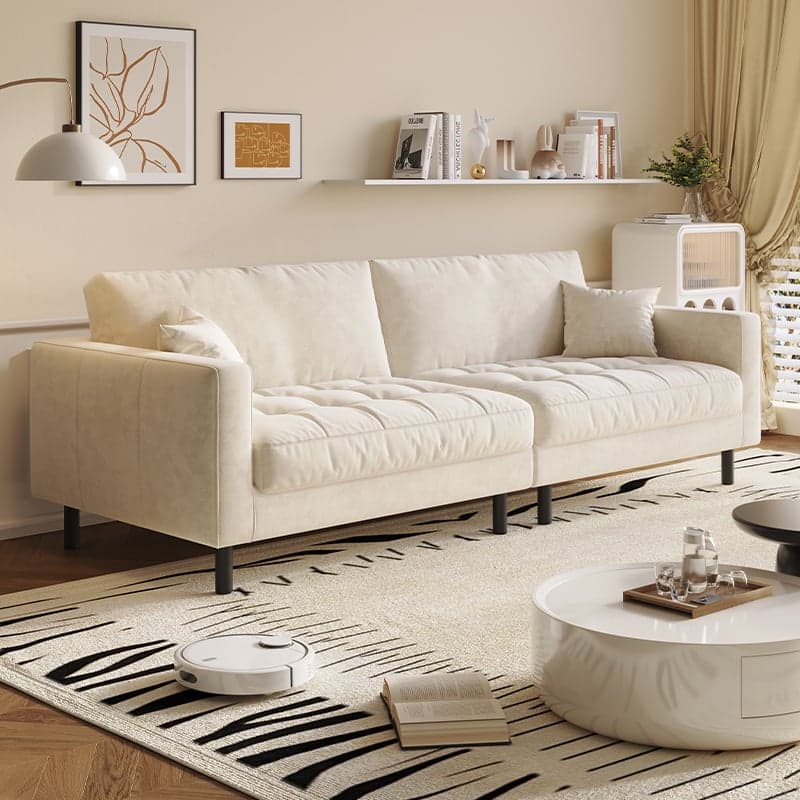 Tear Resistant Standard Sofa with Pu Upholstery in Grey/Light Green/Auburn thumbnail 9