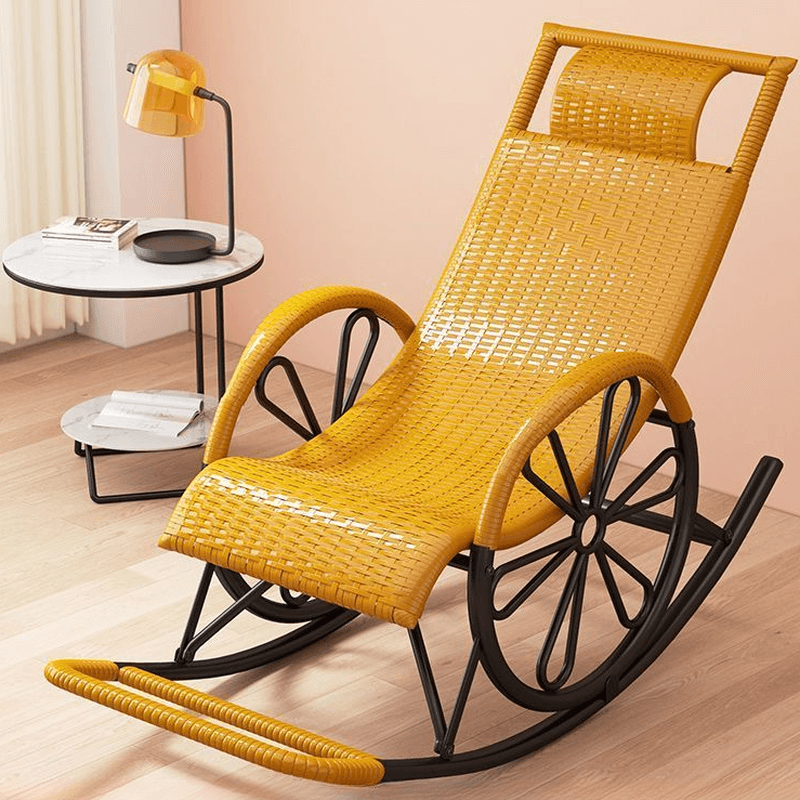 Craftsman Cane Porch Rocker with Round Arm thumbnail 11