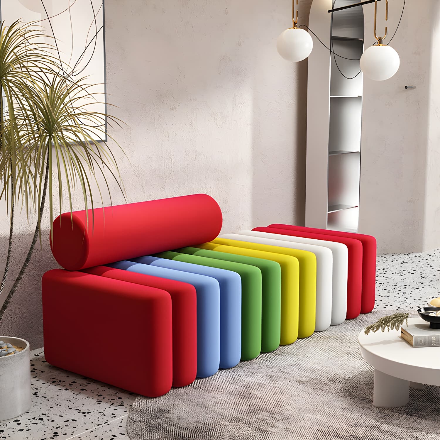 Velvet Contemporary Standard Sofa Armless Sofa for Living Room, Apartment thumbnail 7