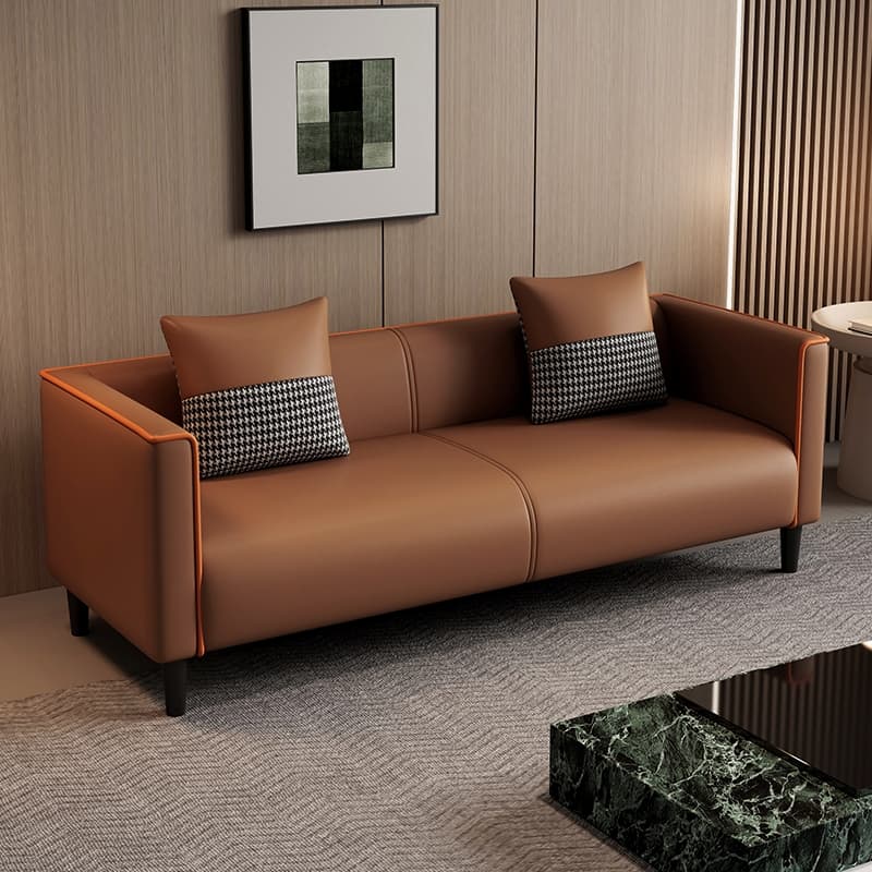 Trendy Water Resistant Standard Sofa/Loveseat with Pillow Back in Dark Gray/Dark Blue/Sage, Arm Included, 2 People/Seats 3/4-seater, 2 Pillows thumbnail 3