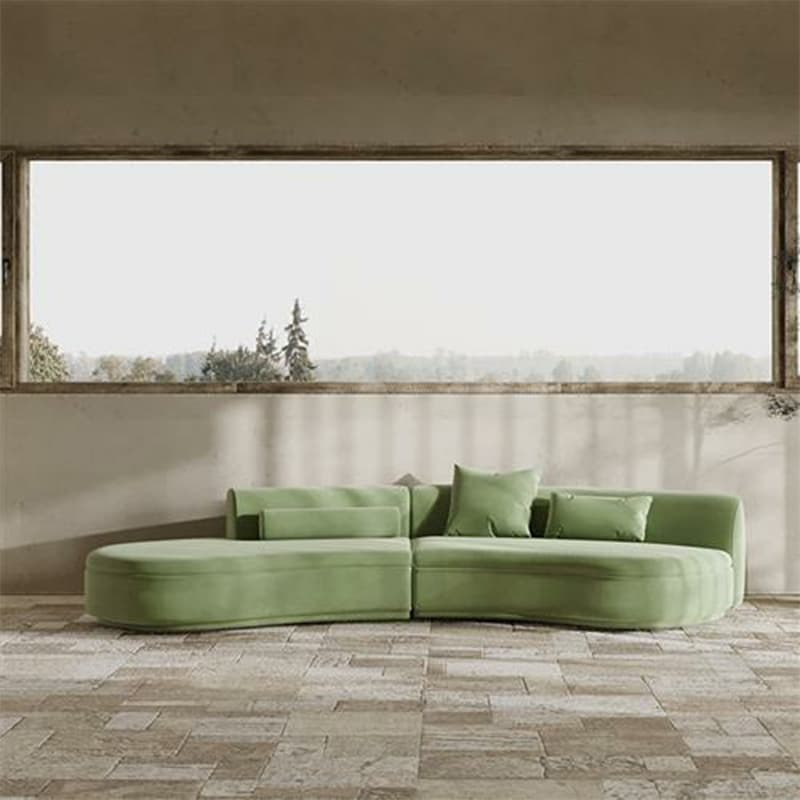 Trendy Seats 4/Seats 3 Armless Curved Sofa Recliner with Sponge Fill Cushions thumbnail 7