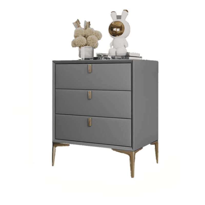 Modern Lumber Nightstand With Drawer Storage & Leg, 3 Drawers/2 Drawers thumbnail 11
