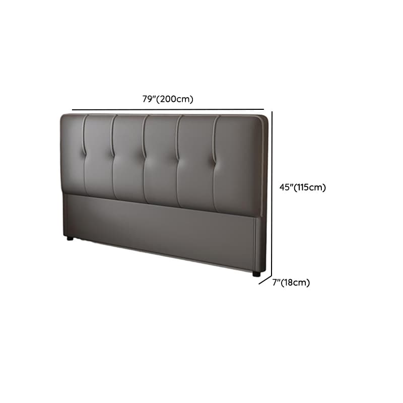 Trendy Panel/Wingback Headboard in Natural Wood with No Distressing, Rectangle Shape for King/Queen/Full Bed, Sponge Upholstery Fill, Standard Height thumbnail 14