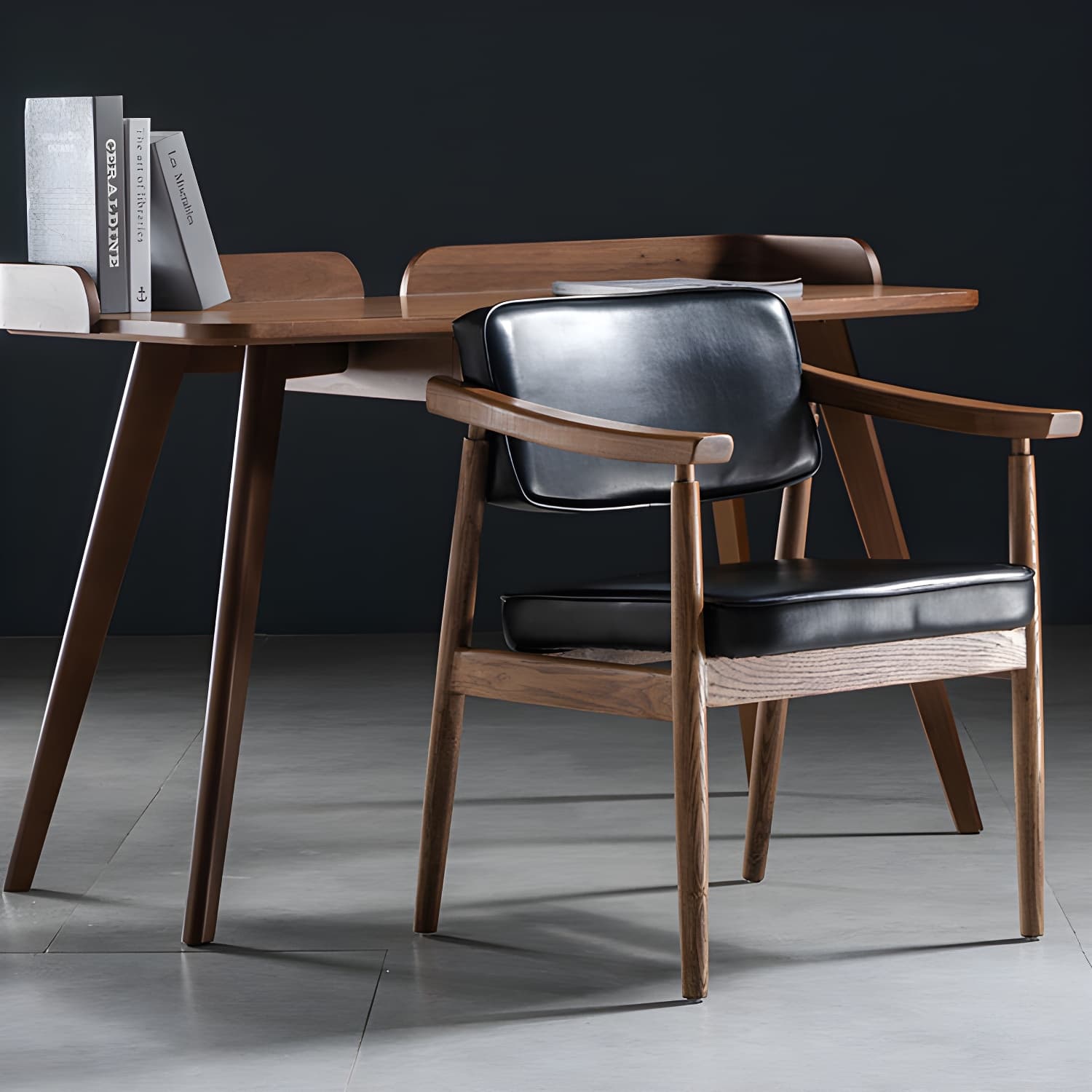 Traditional Style Dining Chairs Kitchen Arm Side Chairs with Wooden Legs thumbnail 18