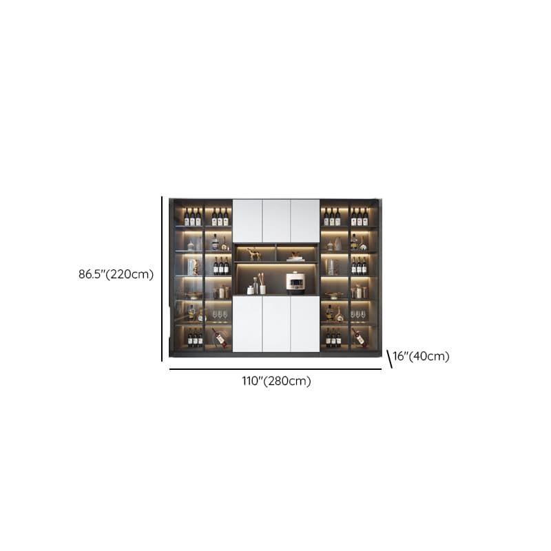 Standard/Wide Chalk 3 Drawers Closet 2 Shelves/1 Shelf Glass Doors Functional Storage Cabinet Sideboard thumbnail 26