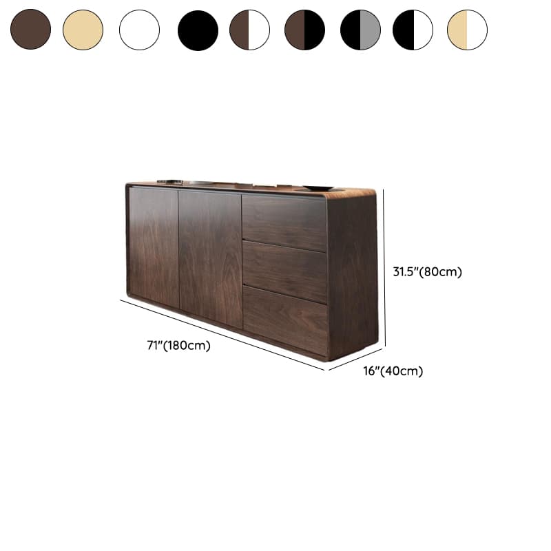 1 Shelf & 2 Doors & 3 Drawers Wood Standard/Narrow Sideboard with Closet & Kitchen Cupboards thumbnail 16