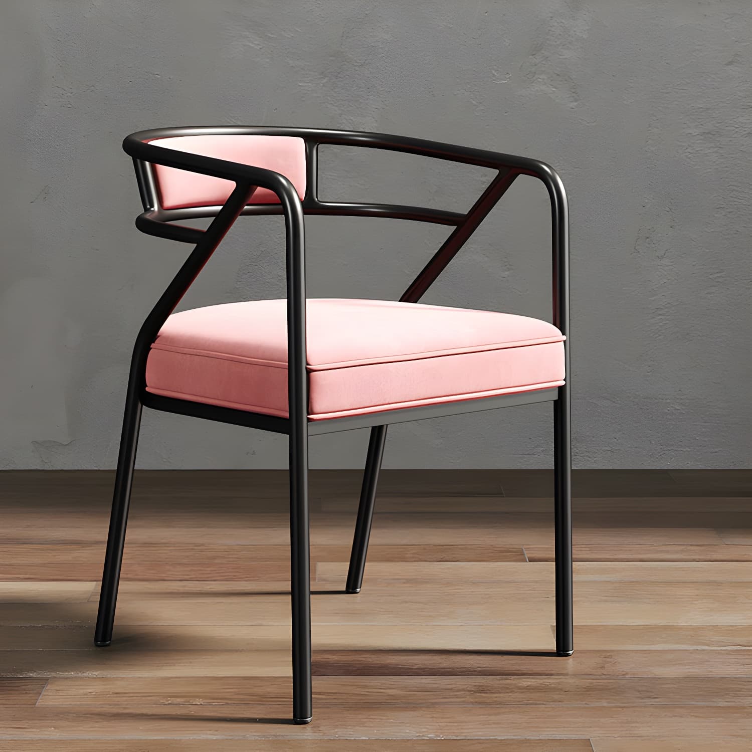 Glam Dining Chair Open Back Upholstered Dining Side Chair with Metal Legs thumbnail 36