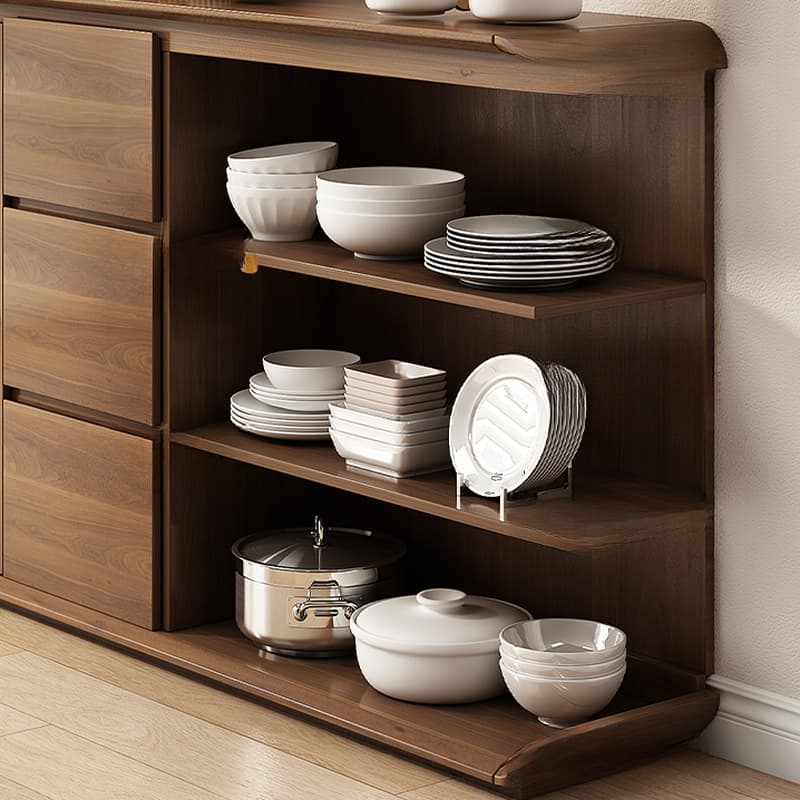 3 Drawers & 2 Doors/3 Doors/1 Door & Two Internal Shelves/Four Internal Shelves Simple Narrow/Standard Flooring Sideboard with Compartment - image 6