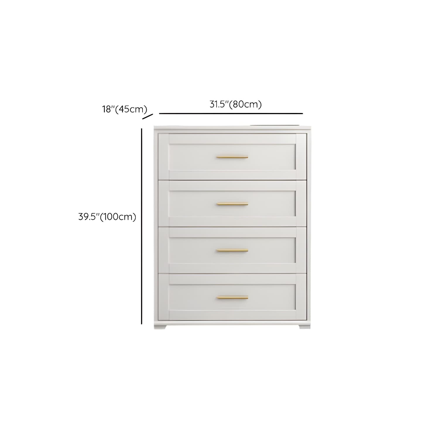 Classic Glam Storage Chest Solid Wood Storage Chest Dresser , 17.55 Inch Width - image 10