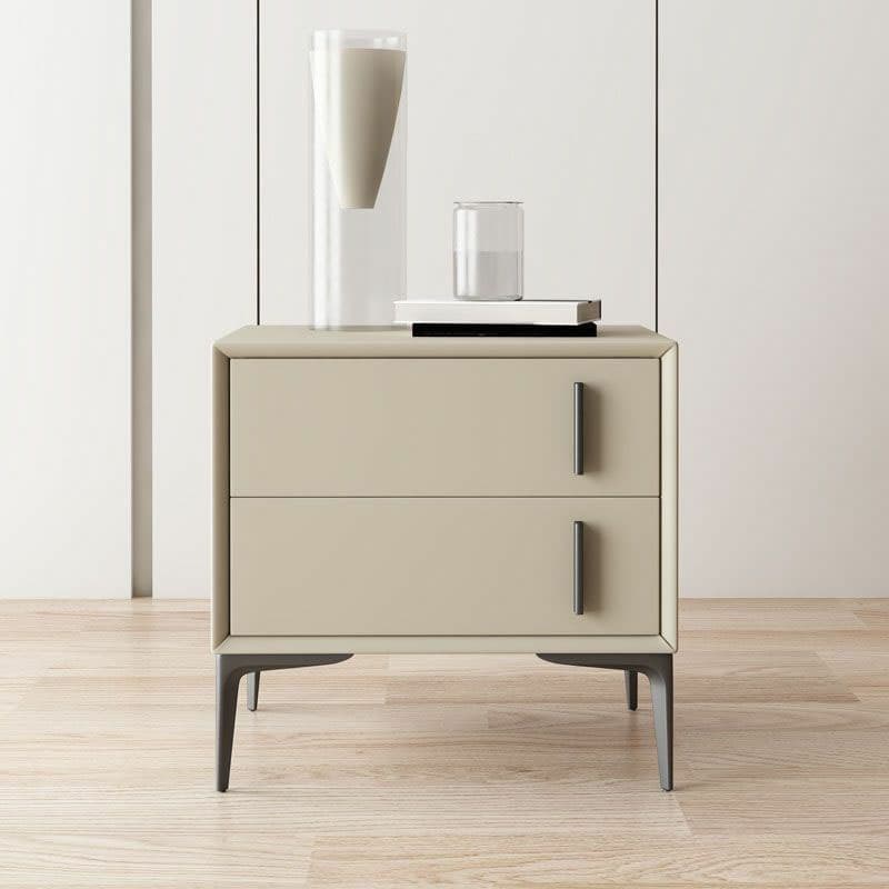 Trendy Multi Color Pu Drawer Storage Nightstand with 2 Drawers & Leg thumbnail 6