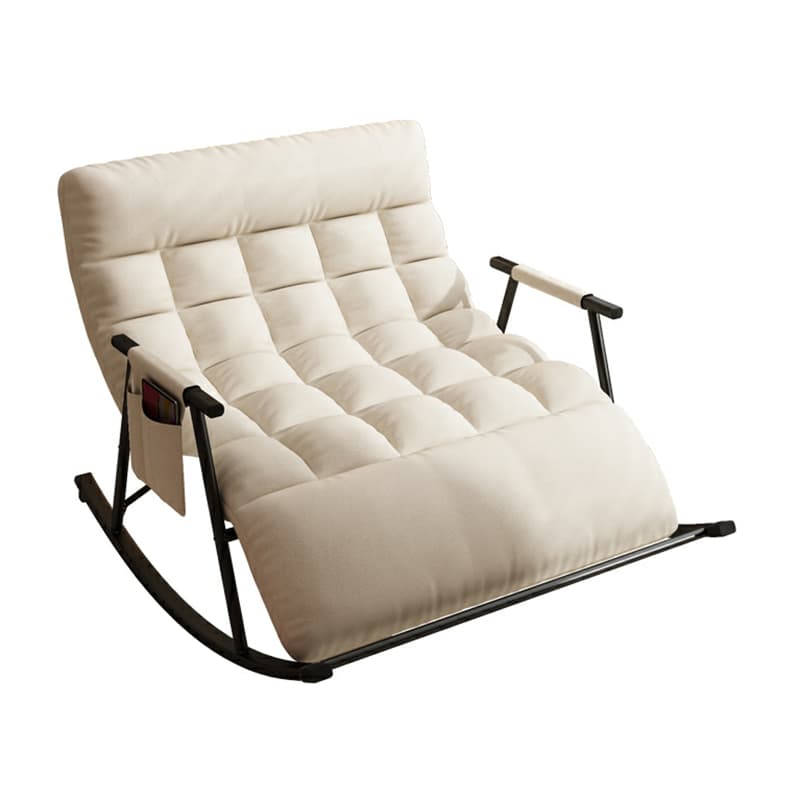 Stylish and Modern Upholstered Rocking Chair for Home Decor - Comfortable Seating with Track Arms thumbnail 11