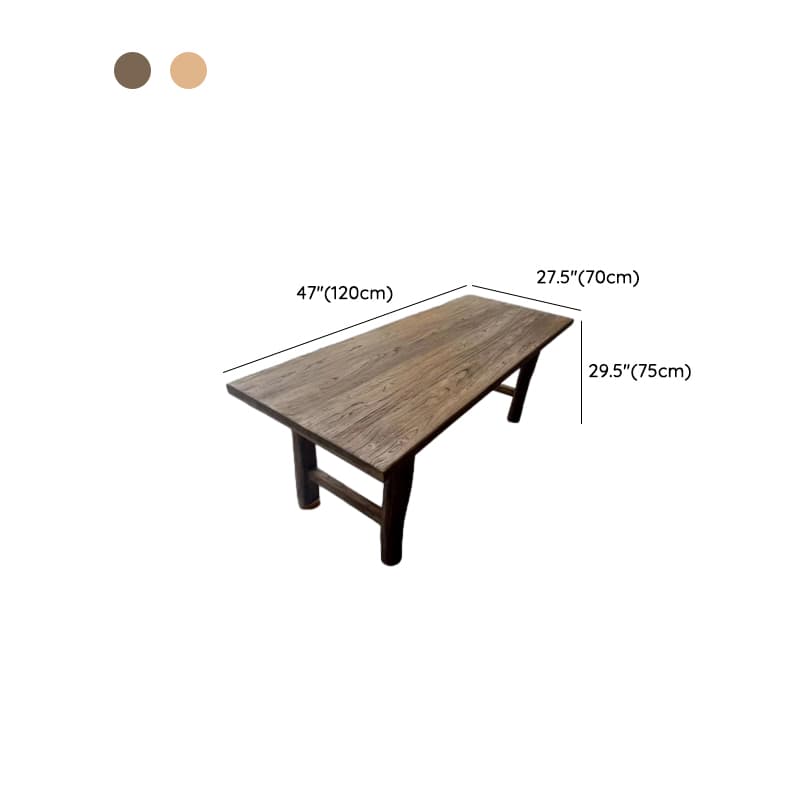 Classic Cocoa Rectangular Timber Dining Table, Standard Height, Fixed Mechanism, Seats 8/4/6 thumbnail 9