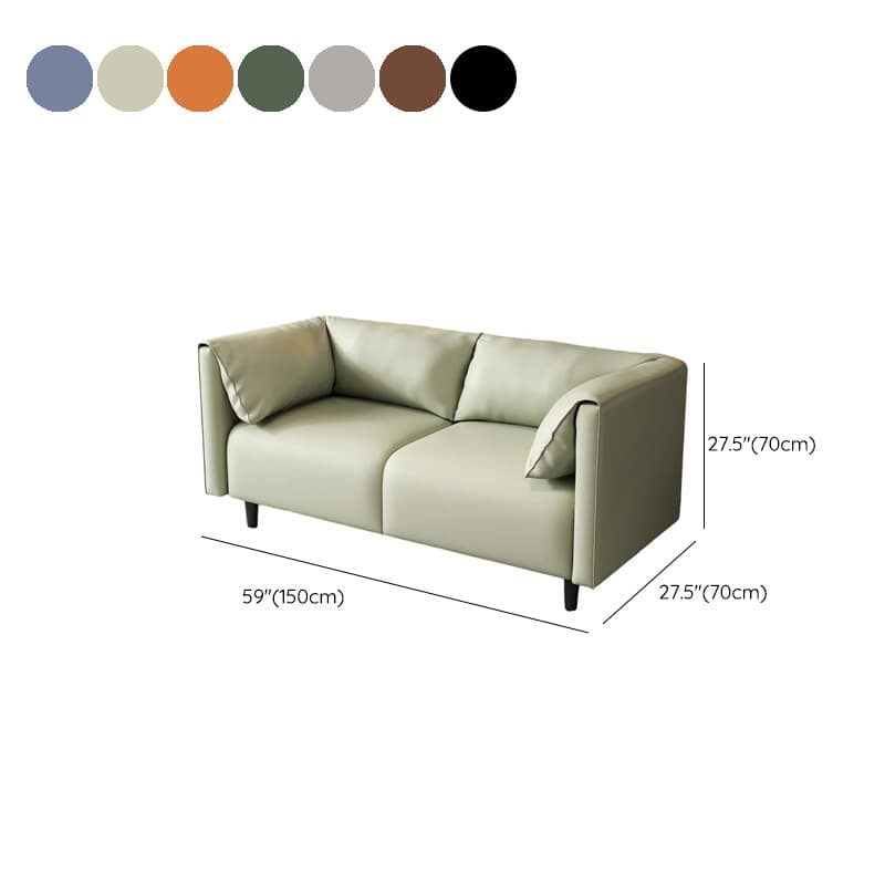 Drawing Room Loveseat with Light Gray/Olive Green/Amber Color Upholstery and Armrest thumbnail 17