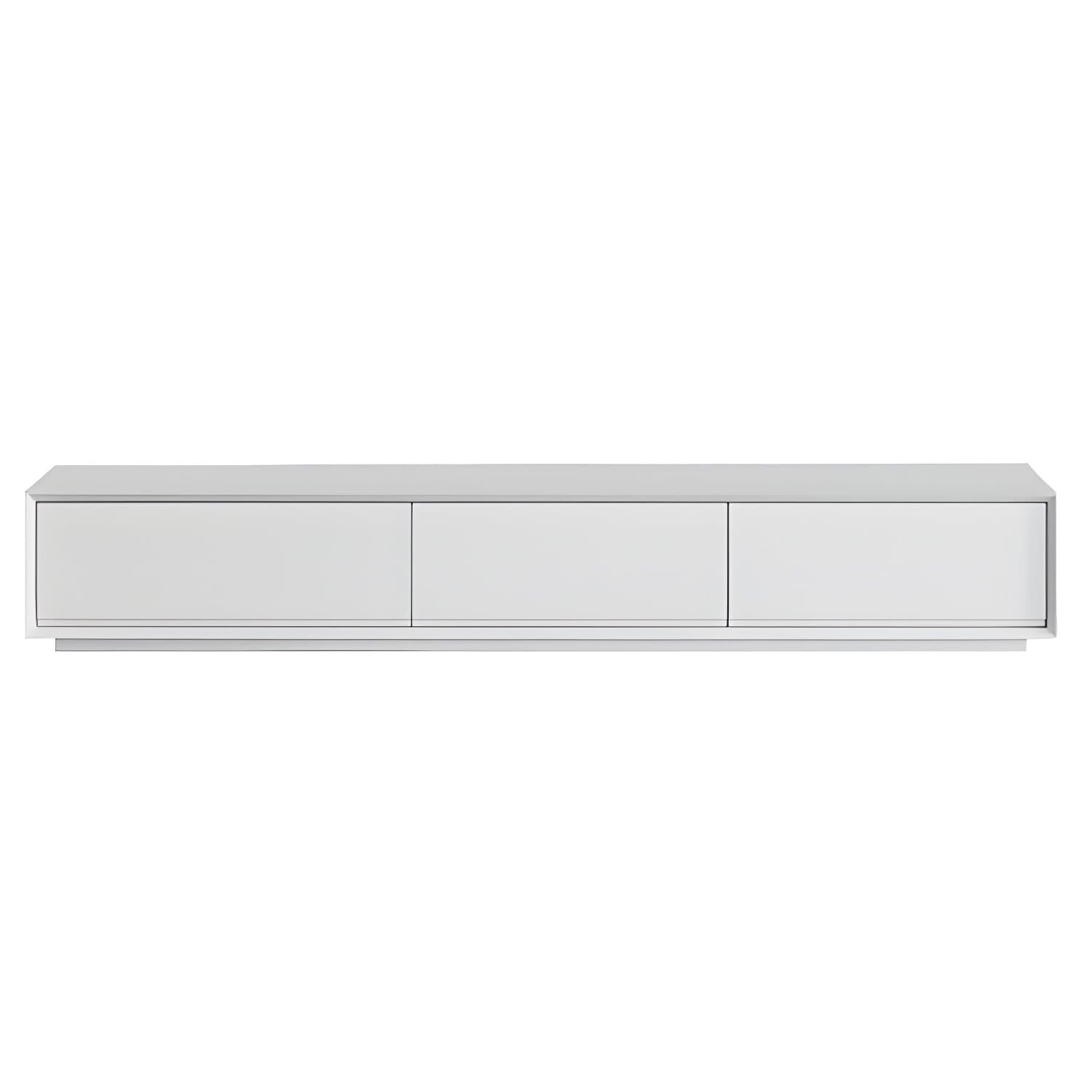 White Wood TV Stand Modernism TV Stand With Drawers for living Room thumbnail 1