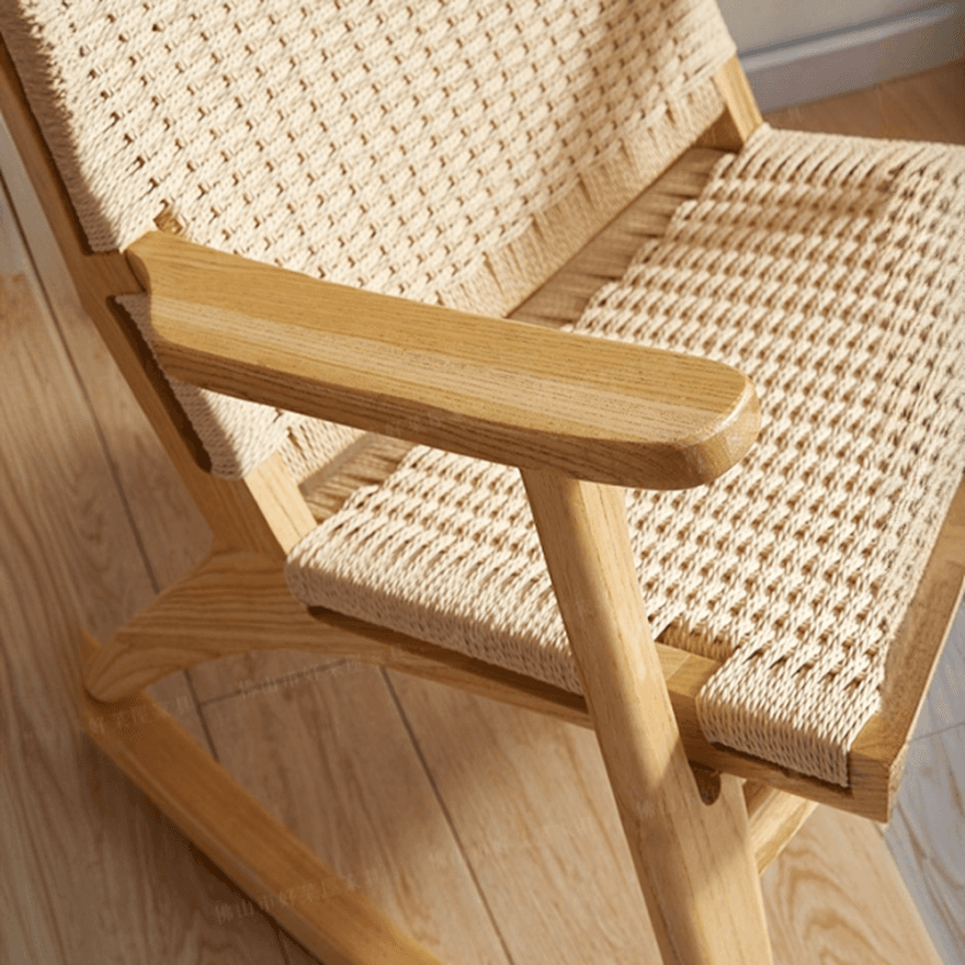 Wood Front Porch Rocking Chairs with Rear Back, Stationary thumbnail 13