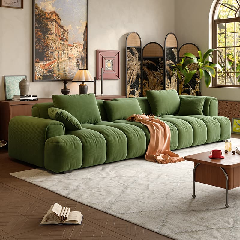 Sage Standard Sofa with Arm and 4 Pillows thumbnail 2