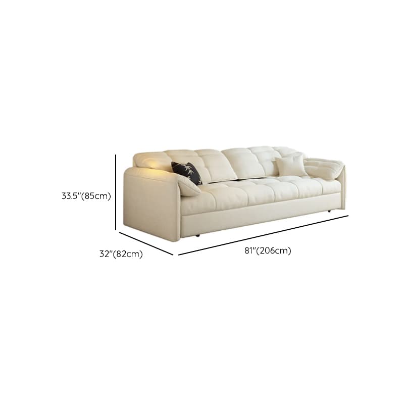 L-Shape/Straight White Sofa/Sofa Recliner with Under-seat Storage and Left/Horizontal Orientation thumbnail 7