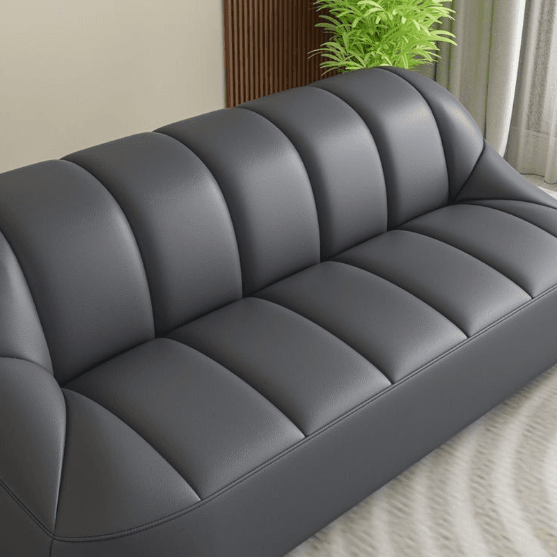 Tear Resistant Sofa Couch/Loveseat in PU Material with Black/Grey/Ivory Upholstery and 1 Pillow thumbnail 11