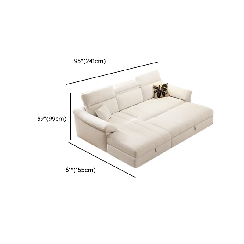 Straight 7 Person Sofa Recliner with Under-seat-storage in Horizontal Orientation thumbnail 7