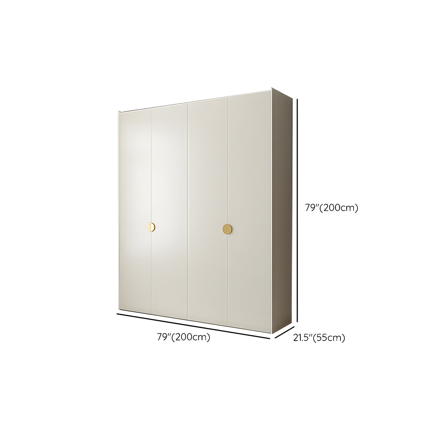 Engineered Wood Wardrobe Cabinet Modern Wardrobe Closet with Shelves for Home thumbnail 13